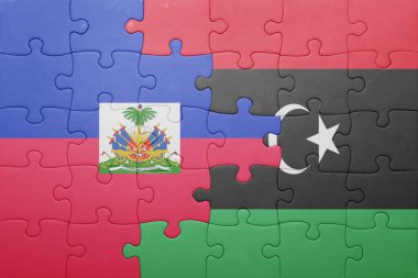 haiti ve libya ulusal bayrak ile bulmaca