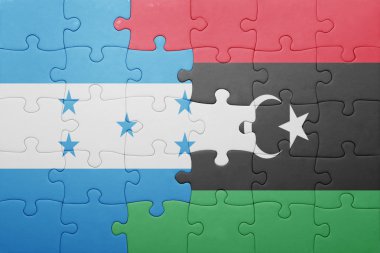 honduras ve libya ulusal bayrak ile bulmaca