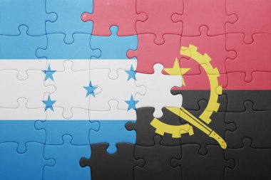 angola ve honduras ulusal bayrak ile bulmaca