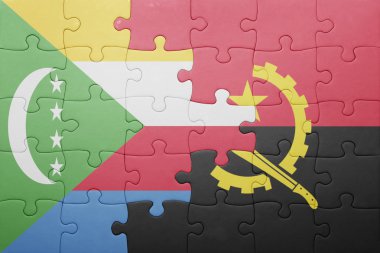 angola ve Komor bayrağı ile bulmaca