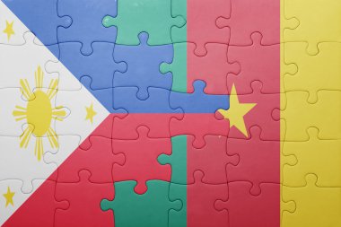 Filipinler ve Kamerun ulusal bayrak ile bulmaca