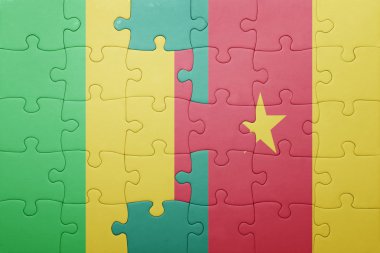 mali ve Kamerun ulusal bayrak ile bulmaca