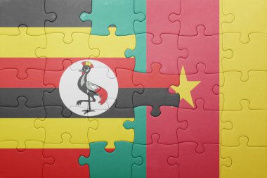 ulusal bayrak ve Kamerun ile bulmaca