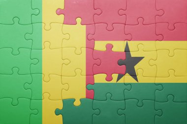 Gana ve mali ulusal bayrak ile bulmaca