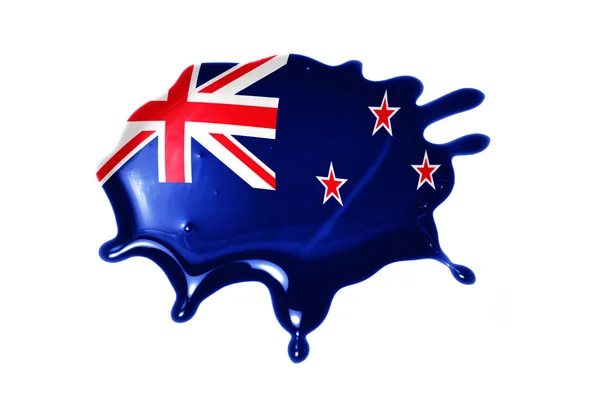 Blot with national flag of new zealand — Stock Photo, Image