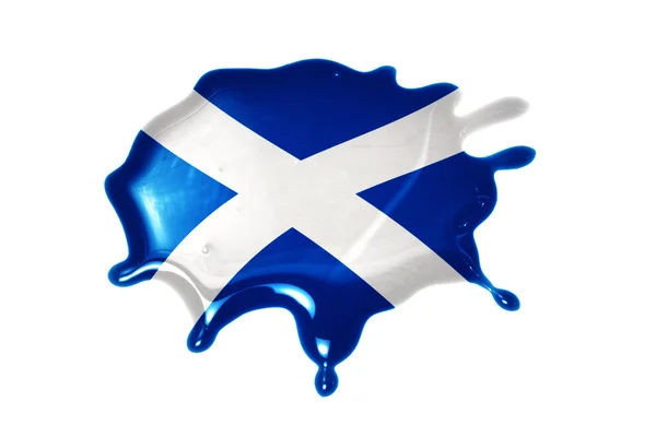 Blot with national flag of scotland — Stock Photo, Image