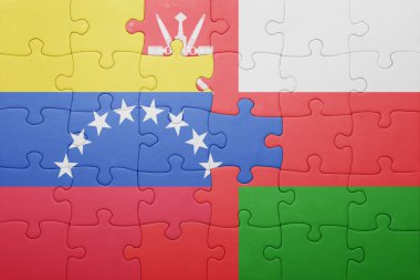 venezuela ve Umman ulusal bayrak ile bulmaca