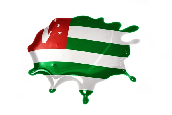 Osuszyć z flaga Abchazji — Zdjęcie stockowe