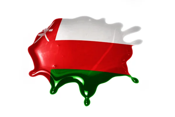 Osuszyć z Flaga Omanu — Zdjęcie stockowe
