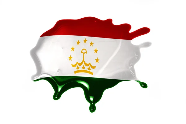 Blot with national flag of tajikistan — Stock Photo, Image