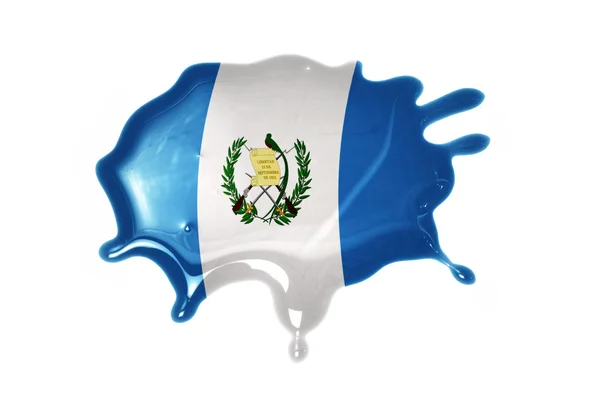 Mancha con bandera nacional de guatemala — Foto de Stock