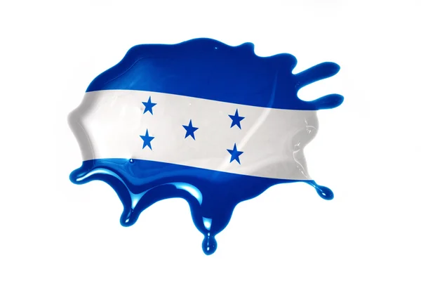 Mancha con bandera nacional de honduras — Foto de Stock