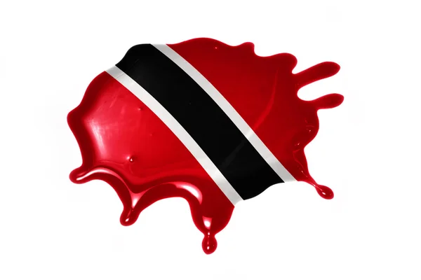 Blot with national flag of trinidad and tobago — Stock Photo, Image