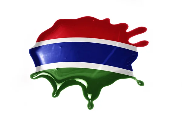 Blot s národní vlajkou Gambie — Stock fotografie