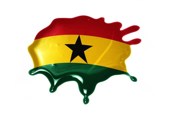 Blot with national flag of ghana — Stock Photo, Image