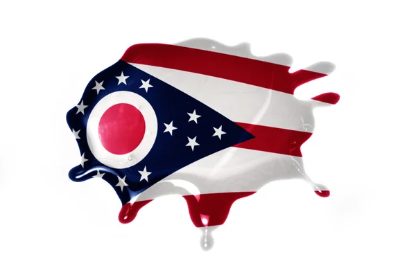 Blot med ohio state flagga — Stockfoto