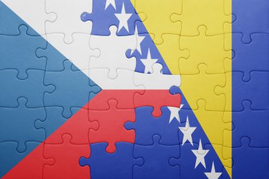 Bosna ve Hersek ve Çek Cumhuriyeti ulusal bayrak ile bulmaca