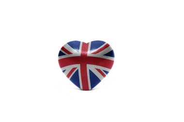 kalp ile Büyük Britanya'nın ulusal bayrak