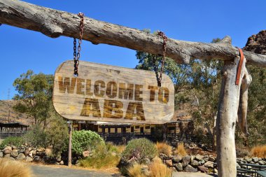 eski vintage ahşap tabela metin 