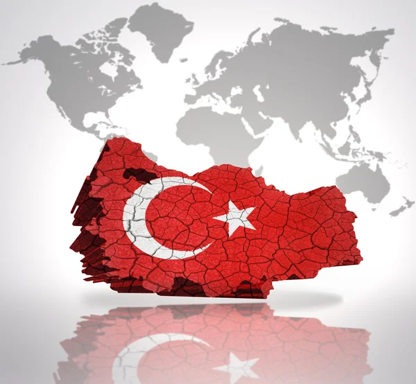 Карта Туреччини — стокове фото