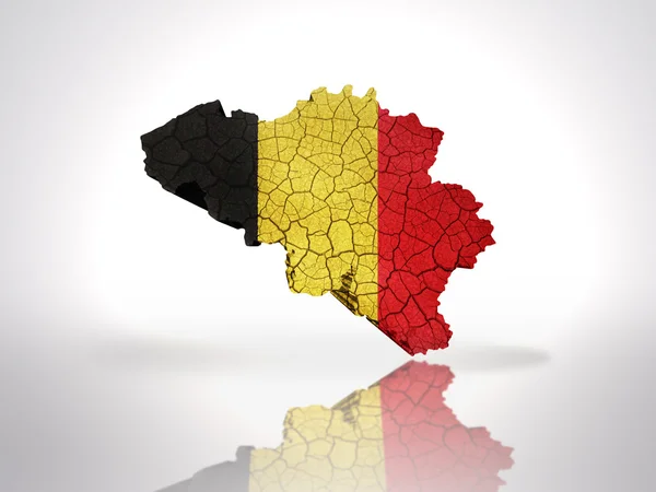 Kaart van België — Stockfoto