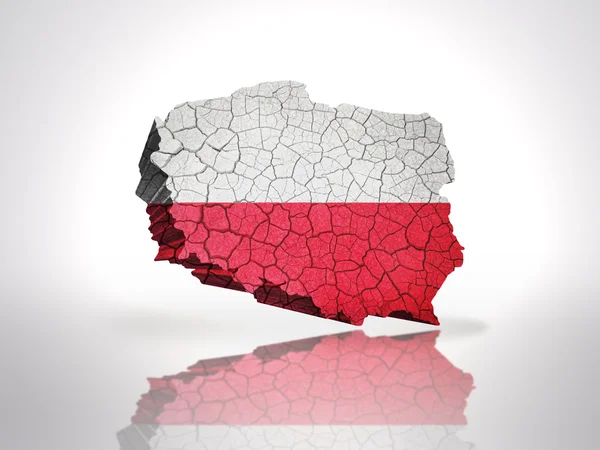 El mapa de Polonia — Foto de Stock