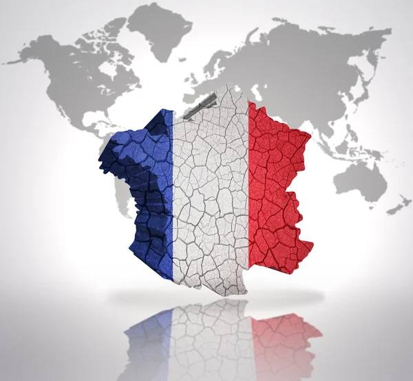 Мапа Франції — стокове фото