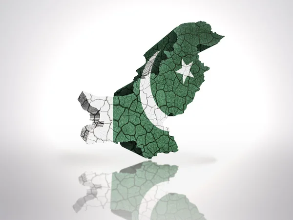 La carte de Pakistan — Photo