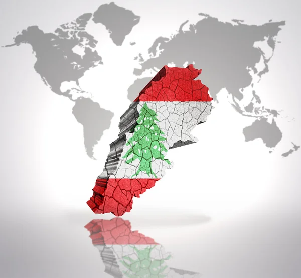 レバノンの地図 — ストック写真