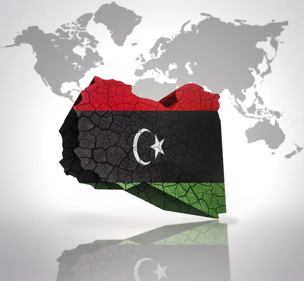 利比亚地图 — 图库照片