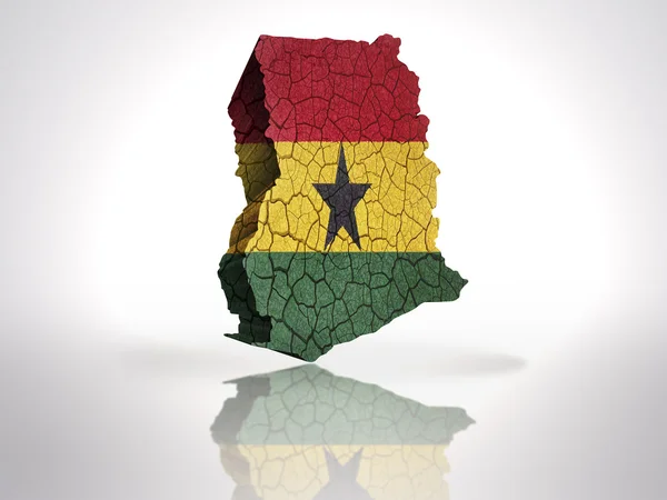 Map of Ghana — Stock Photo, Image