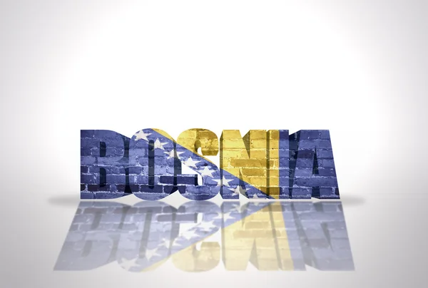 Word Bosnia  on the white background — Stock Photo, Image