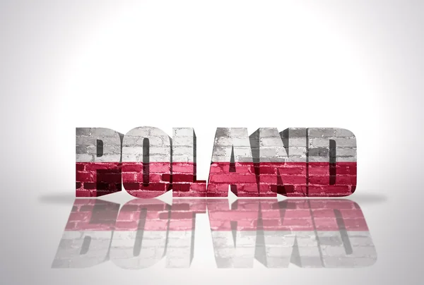 Word Poland on the white background — Stock Photo, Image