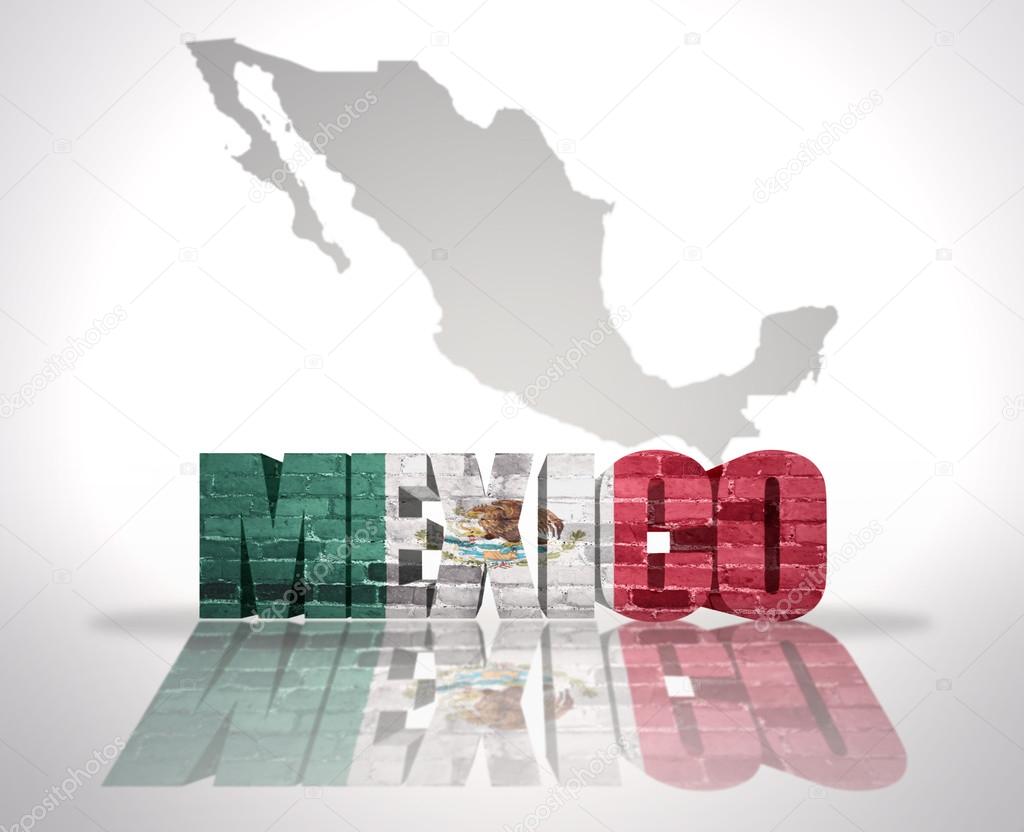La palabra México en un fondo de mapa — Fotos de Stock © Ruletkka #59312025