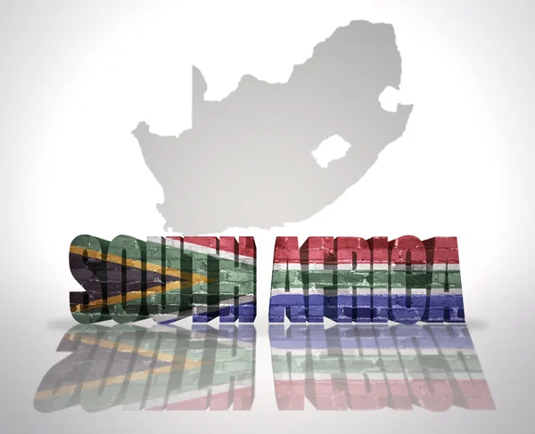 Word South Africa on a map background — Stock Photo, Image