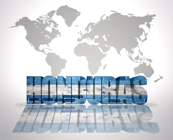 Honduras en un mapa del mundo —  Fotos de Stock