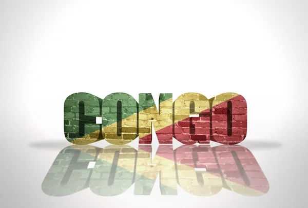 Word Congo on the white background — Stock Photo, Image
