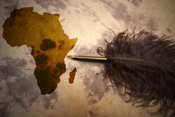 Afrika - terra incognita — Stok Foto