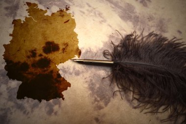 Vintage Almanya Haritası