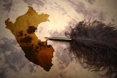 Vintage Peru Haritası