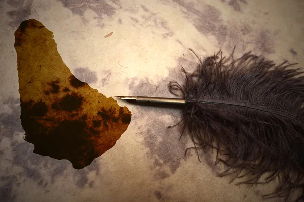 Vintage Barbados Haritası