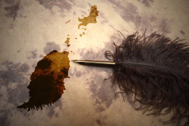 Vintage Grenada harita