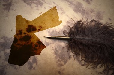 Vintage Jordan harita 