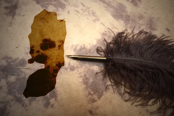 Vintage Palestine harita 