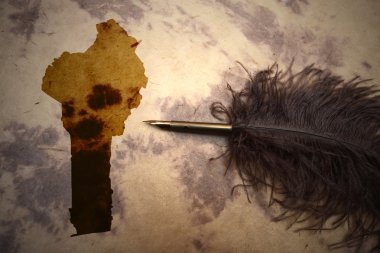 Vintage Benin Haritası