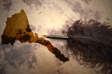 Vintage Eritre harita