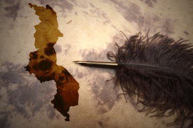 Vintage Malavi Haritası