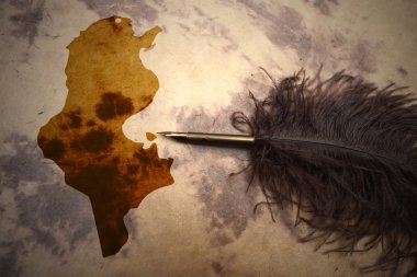 Vintage Tunus Haritası