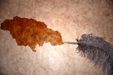 Vintage Jamaika Haritası