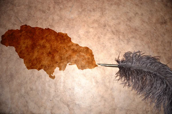 Vintage Jamaika Haritası